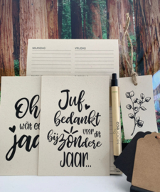 MOOI Juf pakket  | weekplanner