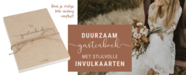 MOOI eco Gastenboek | Duurzaame Invulkaarten