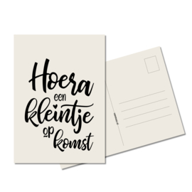 Ansichtkaart | Hoera een kleintje op komst | eco