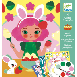 Djeco - Kleurplaten - Snack Time Paint Cards