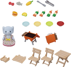 Sylvanian Families - BBQ picknick set- Olifant meisje