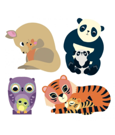 Djeco - Stickers Baby Dieren Groot