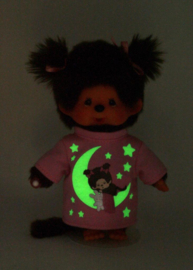 Monchichi - Meisje 20cm - Glow in the dark