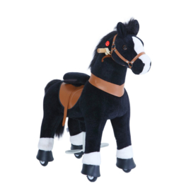 Ponycycle - Paard Zwart - Maat 4