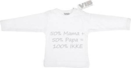 T-Shirt VIB - 50% mama + 50% papa = 100% Ikke