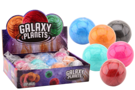 Fidget toy - Galaxy glitterbal (Per stuk)