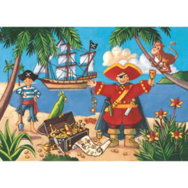 Djeco - Puzzel - De Piraat en zijn schat - 36 Stuks