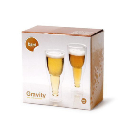 Balvi - Beer glass gravity 250ml - 2 pieces
