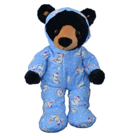 BLUE SNOWMAN HOODIE FOOTIES