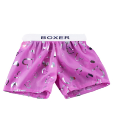 PINK SATIN HEART BOXERS