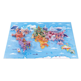 Janod - Educatieve Puzzel - De Wereld