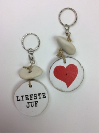 Sleutelhanger - Liefste Juf