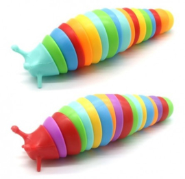 Fidget toy - 3D slak - 18.5cm - Rainbow (Per Stuk)