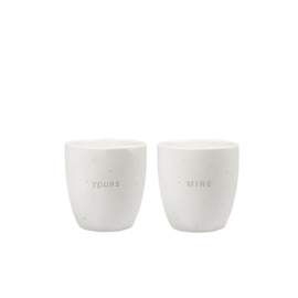 Mok - Mine/Yours - Set van 2 - 175ml