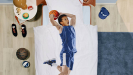 Snurk Dekbedovertrek - Basket Blauw