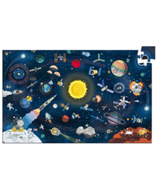 Djeco  - Observatiepuzzel + Boekje - In de ruimte - 200 stuks