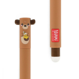 Legami Erasable Pen - Teddy Bear - Rood