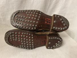 Franse lederen gevechts schoenen wo2