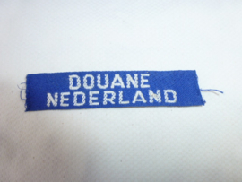 Douane Nederland  naamband gewoven