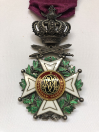 Belgische medaille Leopold 1  orde met zwaarden