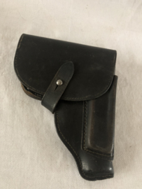 Zwart lederen holster