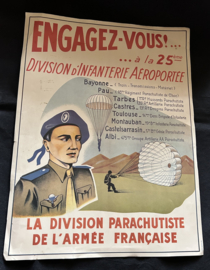 Affiche Parachutiste Francaise