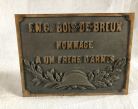 Bronzen plaquette FNC