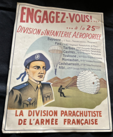 Affiche Parachutiste Francaise