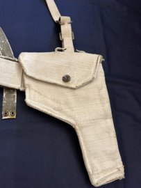 Engelse Webbing koppel met holster