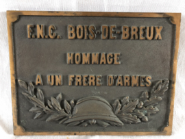 Bronzen plaquette FNC
