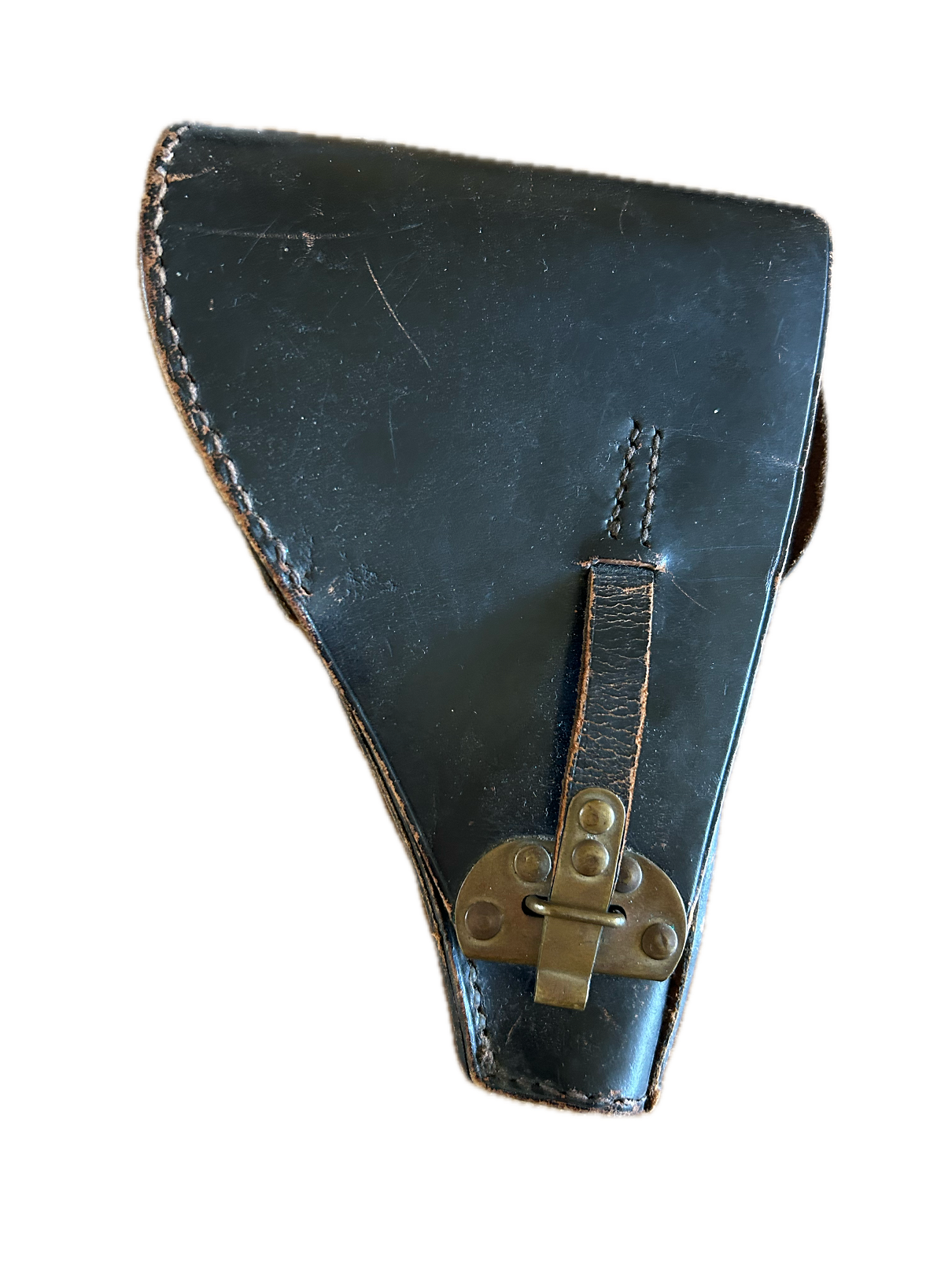 Zwart lederen pistoolholster voor de FN  10.22  jaren 30-40