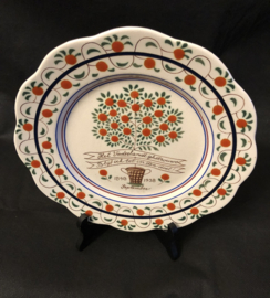 Jubileum bord Wilhelmina 1898-1938