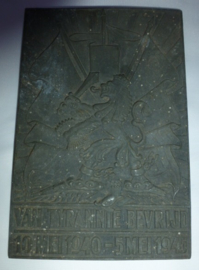 Herdenkings plaquette