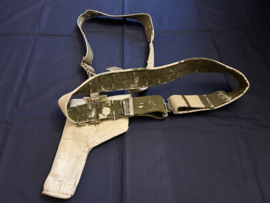 Engelse Webbing koppel met holster