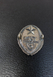Massief zilveren baret embleem No.5 Commando