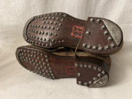 Franse lederen gevechts schoenen wo2