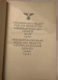 Boek: Verordnungsblad für die besetzen Niederländischen gebiete Jahr 1941