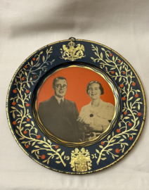 Herinnerings bordje huwelijk Prinses Juliana en Prins Bernard 1937