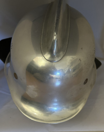 Duitse Feuerwehr helm  aluminum/verchroomd, jaren  60
