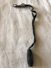 Zwart lederen sabelknot