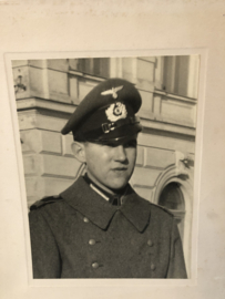 Foto Wehrmacht Onder Officier met wintermantel ww2