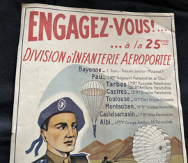 Affiche Parachutiste Francaise