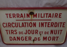 Emaille bord wo2