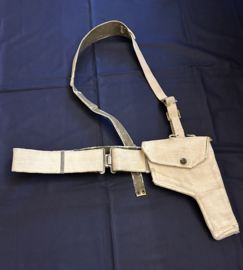 Engelse Webbing koppel met holster
