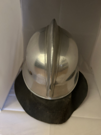 Duitse Feuerwehr helm  aluminum/verchroomd, jaren  60
