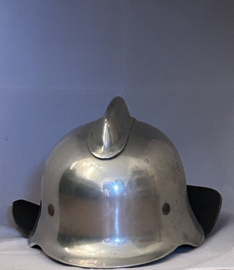 Duitse Feuerwehr helm  aluminum/verchroomd, jaren  60