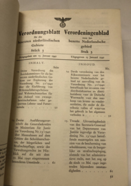 Boek: Verordnungsblad für die besetzen Niederländischen gebiete Jahr 1941