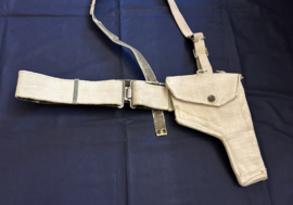 Engelse Webbing koppel met holster