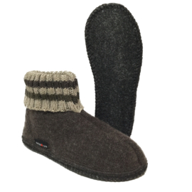 HAFLINGER PANTOFFEL PAUL - BRAUNMELIERT