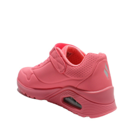 SKECHERS STREET SNEAKER - UNO NEON SHADES CORAL